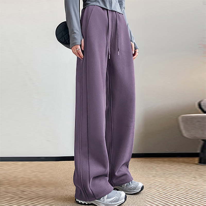 Sieviešu platām kājām kokvilnas bikses, japāņu–korejiešu ikdienas stils, kokvilnas saturs 50–70%, bieza auduma