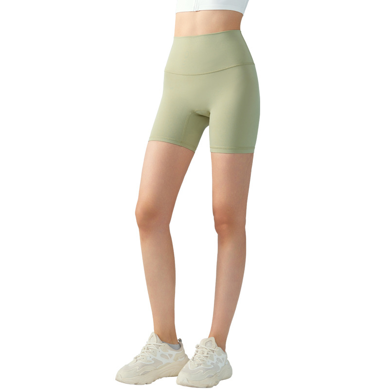 Sieviešu jogas šorti ar augstu jostu un sēdvietas pacēlāju, elpojošs audums, 80% neilons, 20% Lycra, garums 4/4, slim fit.