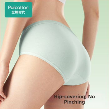 Sieviešu kokvilnas apakšveļa ar augstu vidukli, vēdera formēšana un gūžu pacelšana, elpojoši trijstūra šorti, 2 pāri