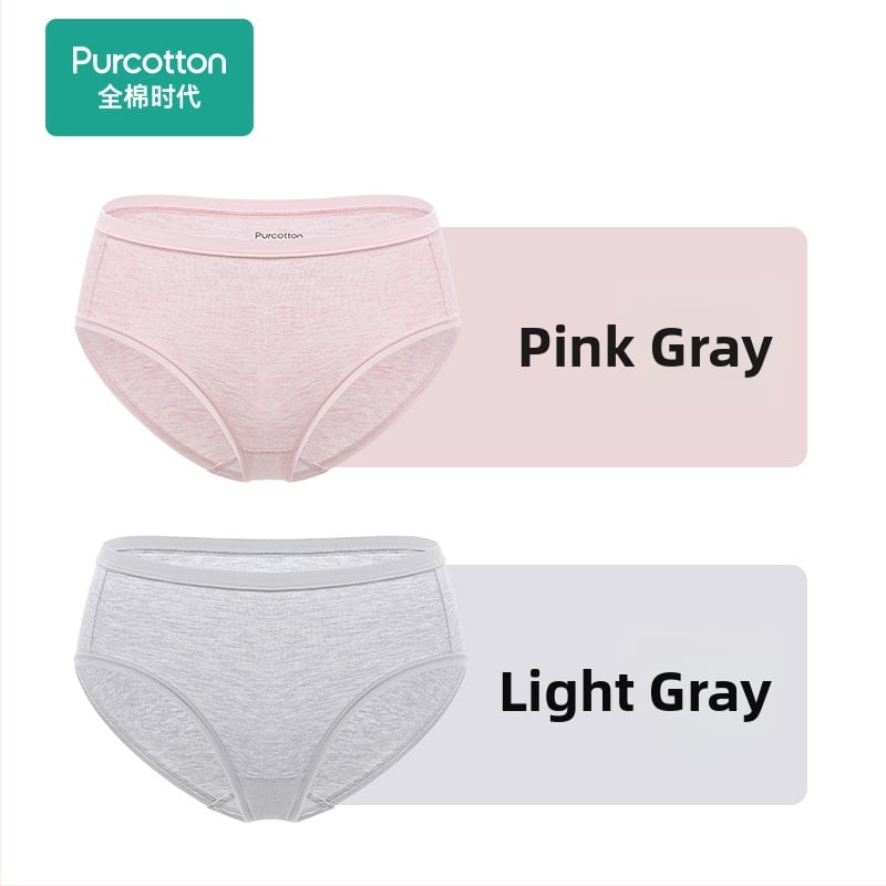 Sieviešu kokvilnas apakšveļa ar augstu vidukli, vēdera formēšana un gūžu pacelšana, elpojoši trijstūra šorti, 2 pāri