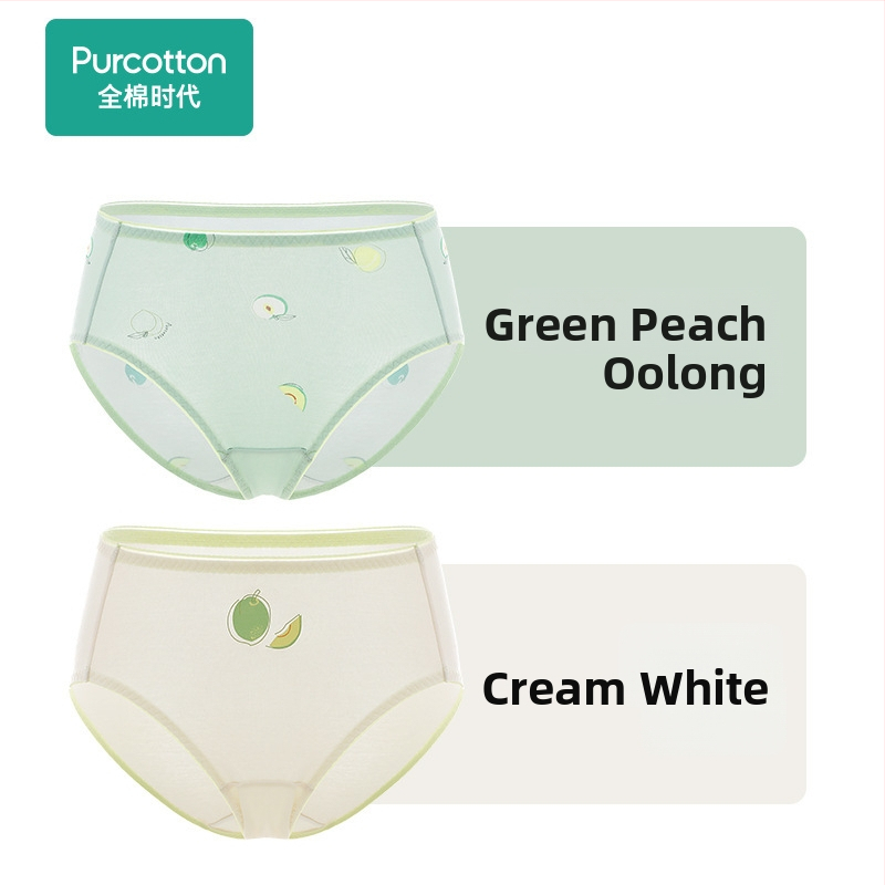 Sieviešu kokvilnas apakšveļa ar augstu vidukli, vēdera formēšana un gūžu pacelšana, elpojoši trijstūra šorti, 2 pāri