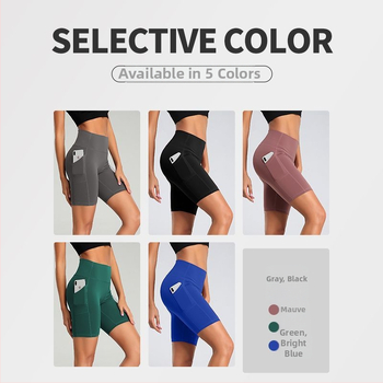 Sieviešu jogas capri bikses — augsta vidukļa josta, ciešs piegriezums, ātri žūst, mitrumu vadāmība, neilona audums