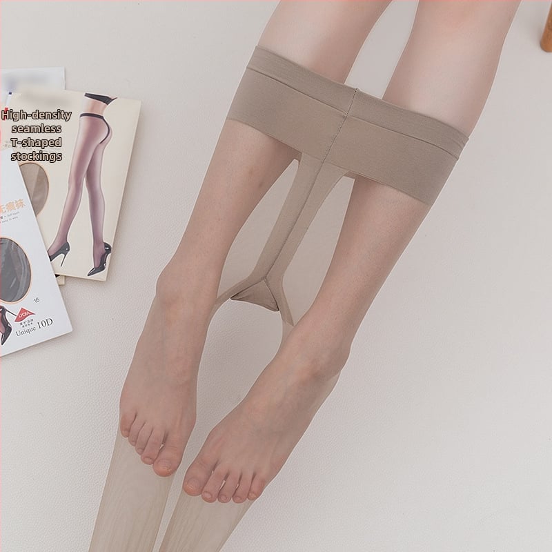 Nailoninės pėdkelnės - nematomos, plonos, seksualus stilius, vienspalvis raštas