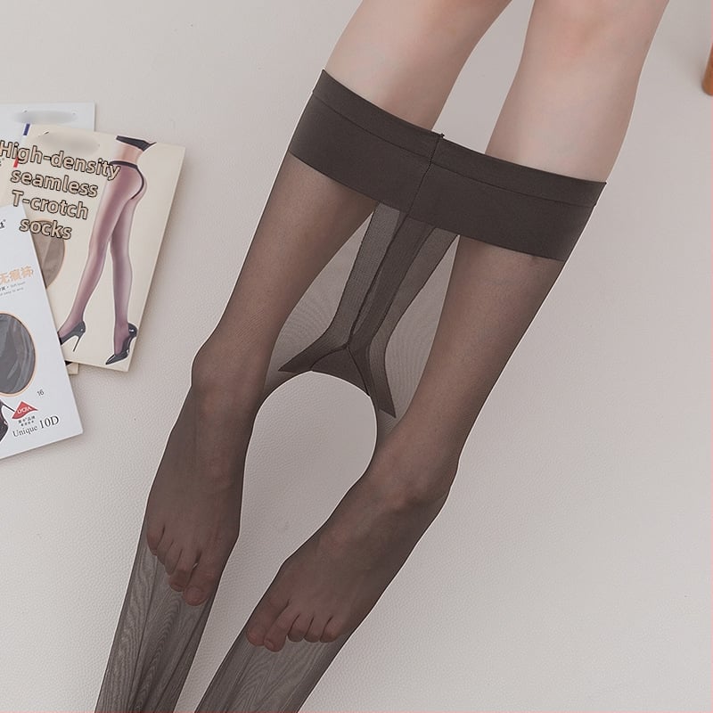 Nailoninės pėdkelnės - nematomos, plonos, seksualus stilius, vienspalvis raštas