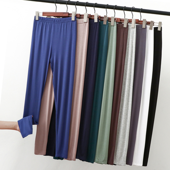 Ženske hlače od modalnog materijala, visoki struk, uski kroj u stilu olovke, prozračne i tanke tkanine s elastanom