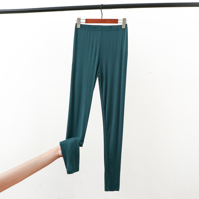 Ženske hlače od modalnog materijala, visoki struk, uski kroj u stilu olovke, prozračne i tanke tkanine s elastanom