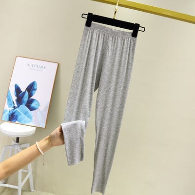 Ženske hlače od modalnog materijala, visoki struk, uski kroj u stilu olovke, prozračne i tanke tkanine s elastanom