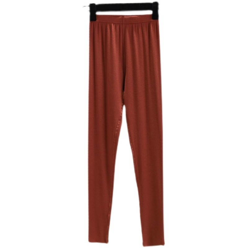 Ženske hlače od modalnog materijala, visoki struk, uski kroj u stilu olovke, prozračne i tanke tkanine s elastanom