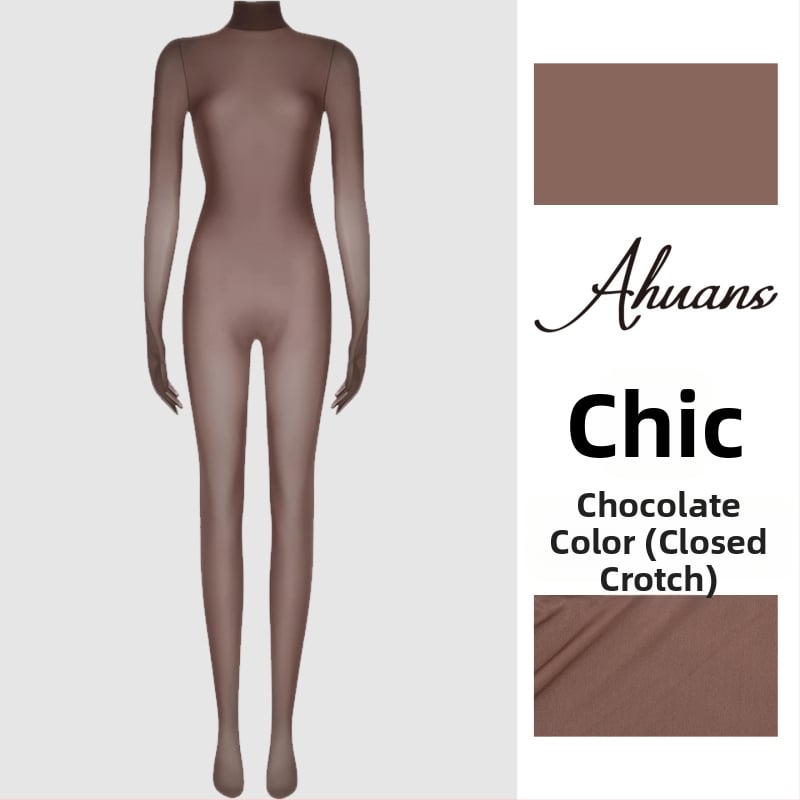 Najlon bodistocking • seksi • tanak materijal • za oblikovanje nogu • s nogama