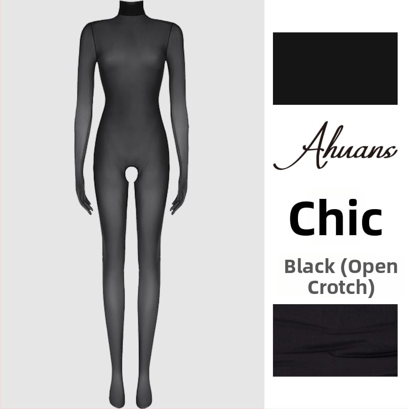 Najlon bodistocking • seksi • tanak materijal • za oblikovanje nogu • s nogama