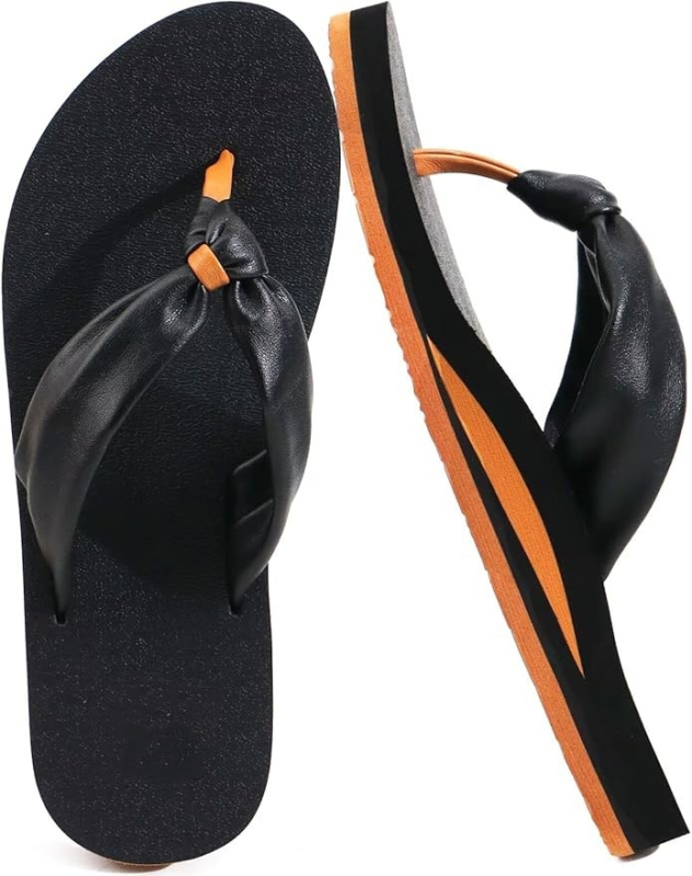 Moteriški thong sandalai iš sintetinės odos su arkos palaikymu, EVA padas, greitai džiūstantys ir kvėpuojantys, pado storis 3–5 cm