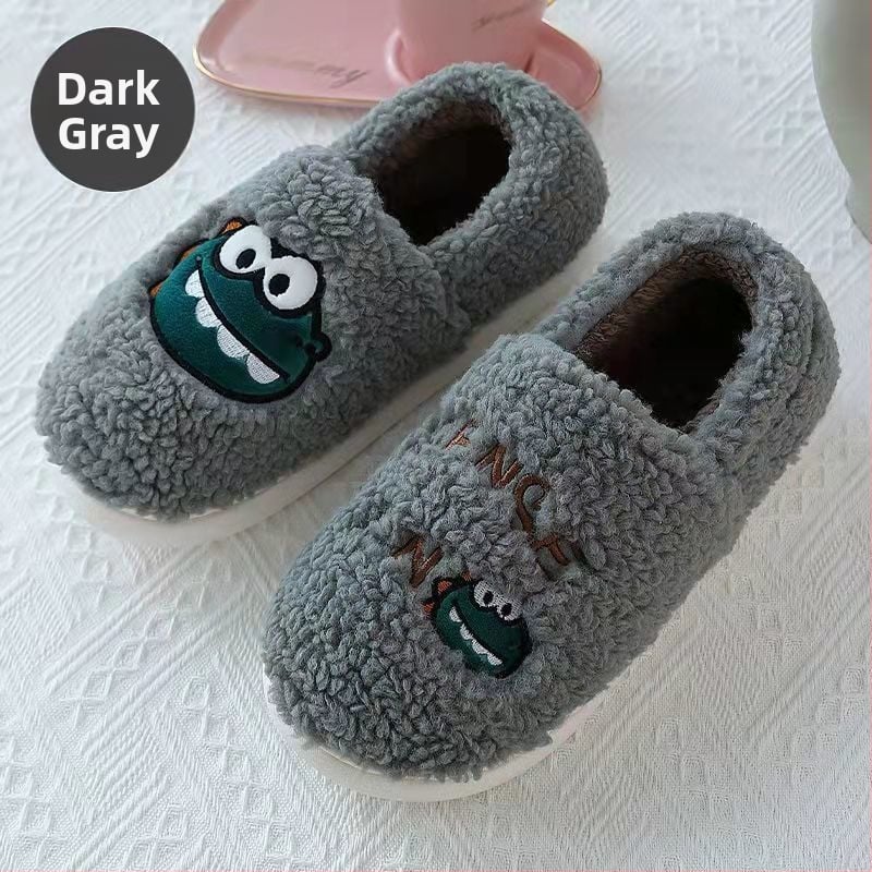 Дамски памучни пантофи за дома, подплата от флийс, PVC подметка, дебелина на подметката 3-5 cm, инжекционно формована подметка