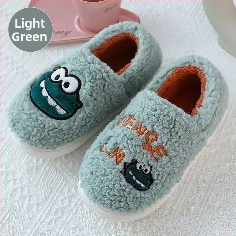 Дамски памучни пантофи за дома, подплата от флийс, PVC подметка, дебелина на подметката 3-5 cm, инжекционно формована подметка