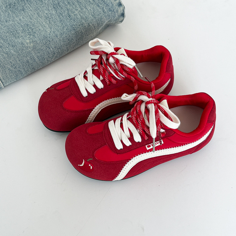 Far Wave pantofi dama din pânză, guler joasă, șireturi în față, suprafață din PU artificial, căptușeală din plasă, talpă din plastic, stil de relaxare, primăvara 2025