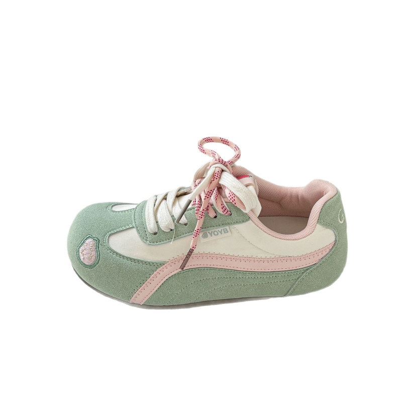 Far Wave pantofi dama din pânză, guler joasă, șireturi în față, suprafață din PU artificial, căptușeală din plasă, talpă din plastic, stil de relaxare, primăvara 2025