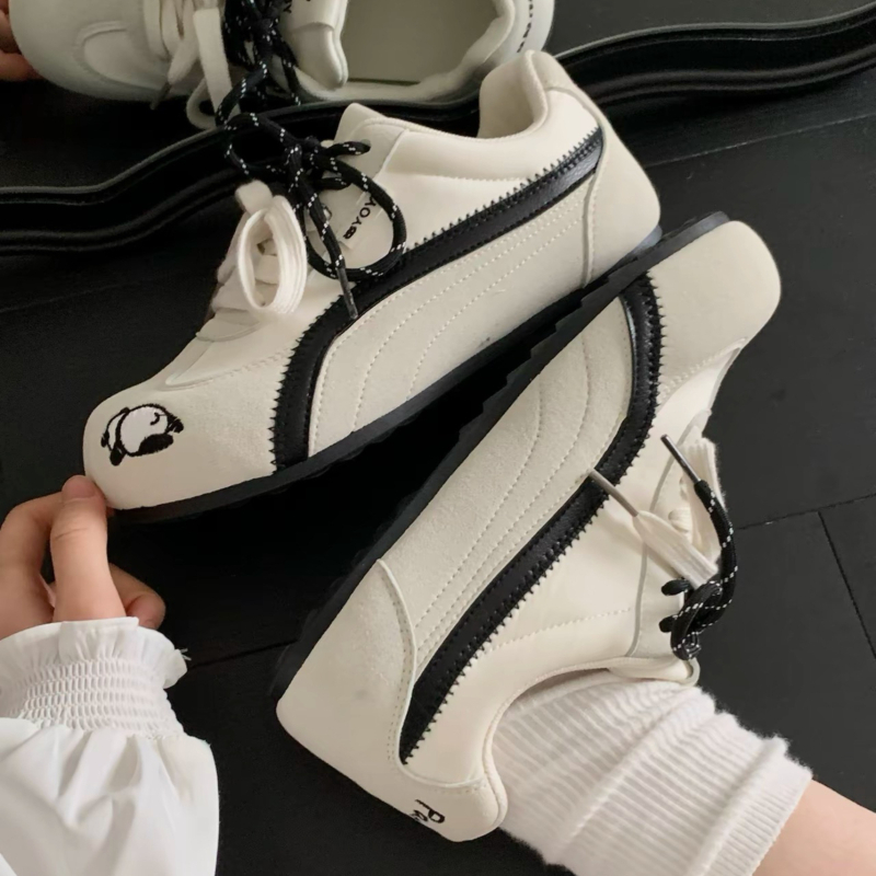 Far Wave pantofi dama din pânză, guler joasă, șireturi în față, suprafață din PU artificial, căptușeală din plasă, talpă din plastic, stil de relaxare, primăvara 2025