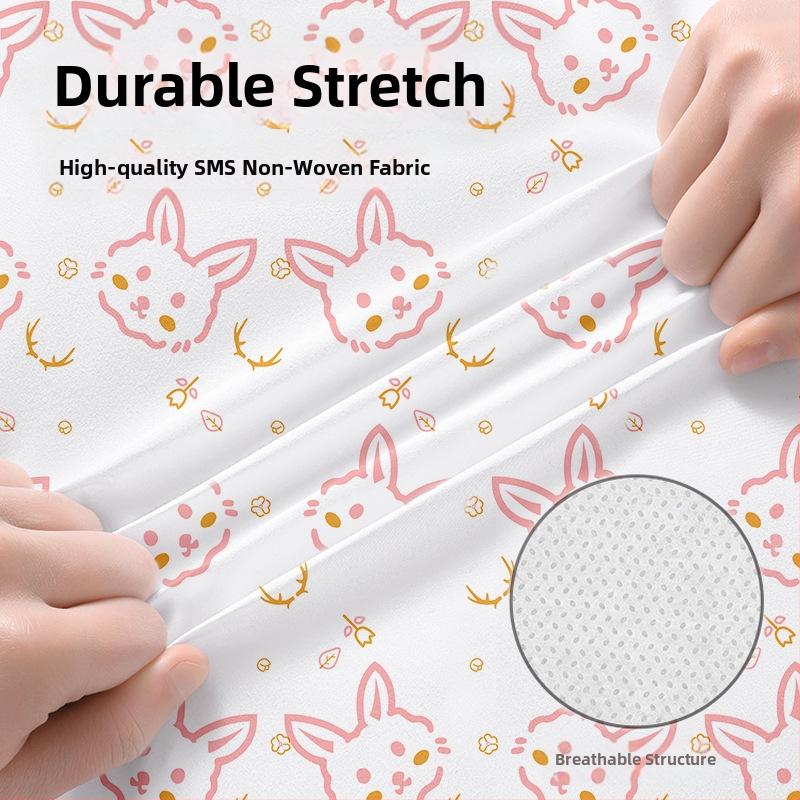 Cestovný jednorazový set posteľných plachiet – štvordielny set, SMS materiál, obliečka na prikrývku a obliečka na vankúš