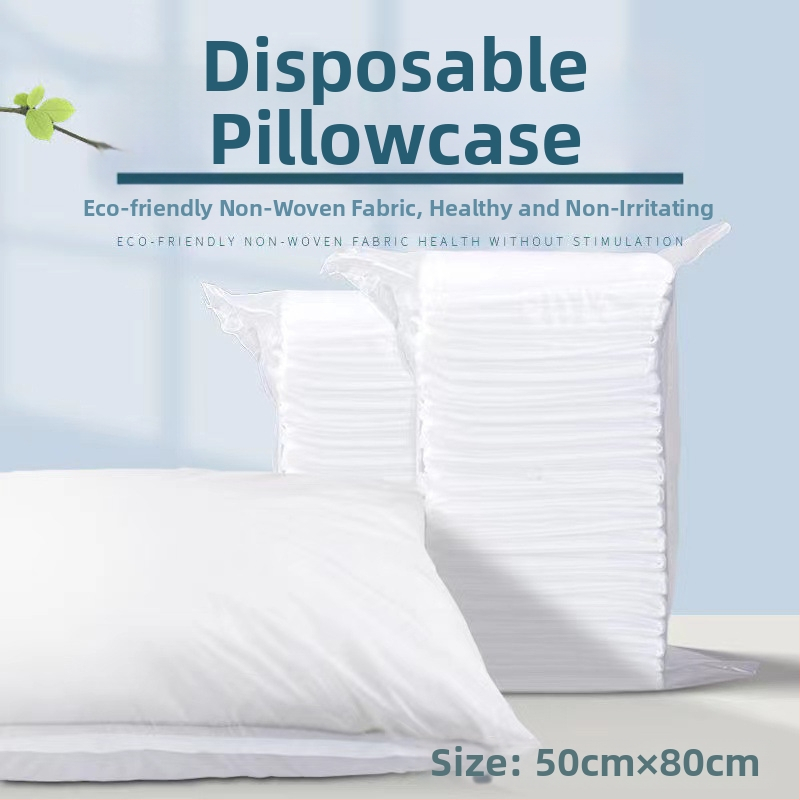 Kelioninis vienkartinis patalynės komplektas – keturių dalių rinkinys, SMS medžiaga, antklodės užvalkalas ir pagalvės užvalkalas