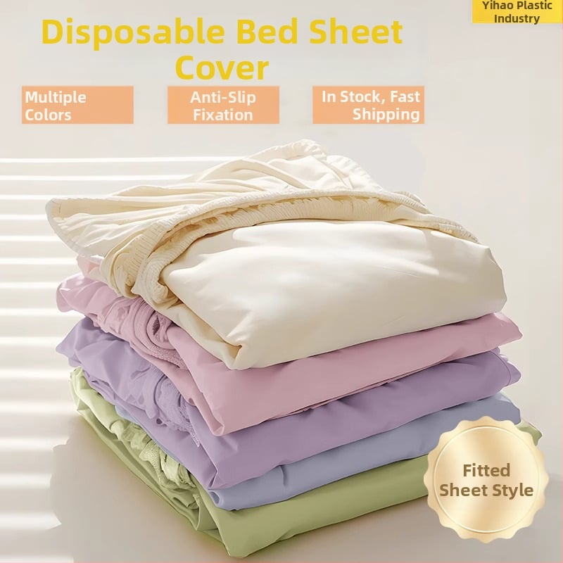 Vienkartinis kelioninis patalynės komplektas: paklodė ir pagalvės užvalkalas, neaustas audinys, dulkių atsparumas, viešbučiams ir svečių namams