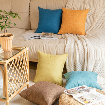 Jastuk za kauč s navlakom od lanenog smjesa, nadjev PP pamuk, Ins stil