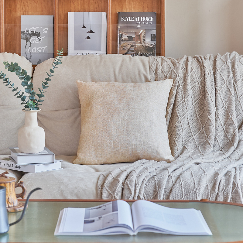Jastuk za kauč s navlakom od lanenog smjesa, nadjev PP pamuk, Ins stil