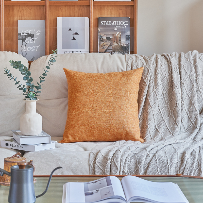 Jastuk za kauč s navlakom od lanenog smjesa, nadjev PP pamuk, Ins stil