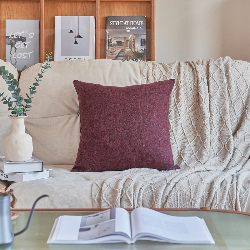 Jastuk za kauč s navlakom od lanenog smjesa, nadjev PP pamuk, Ins stil