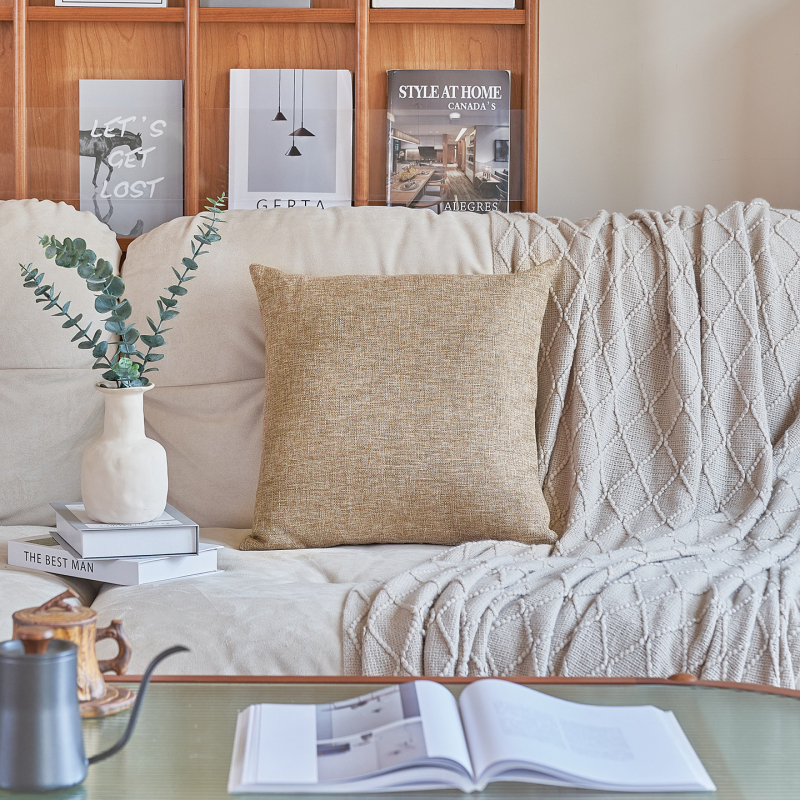 Jastuk za kauč s navlakom od lanenog smjesa, nadjev PP pamuk, Ins stil