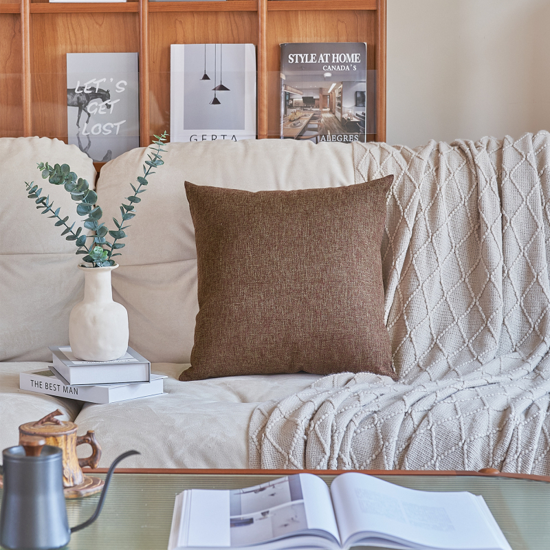 Jastuk za kauč s navlakom od lanenog smjesa, nadjev PP pamuk, Ins stil