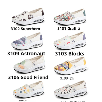 Ženske platnene slip-on tenisice, floralni uzorak, niski gornji dio, kompozitna potplata