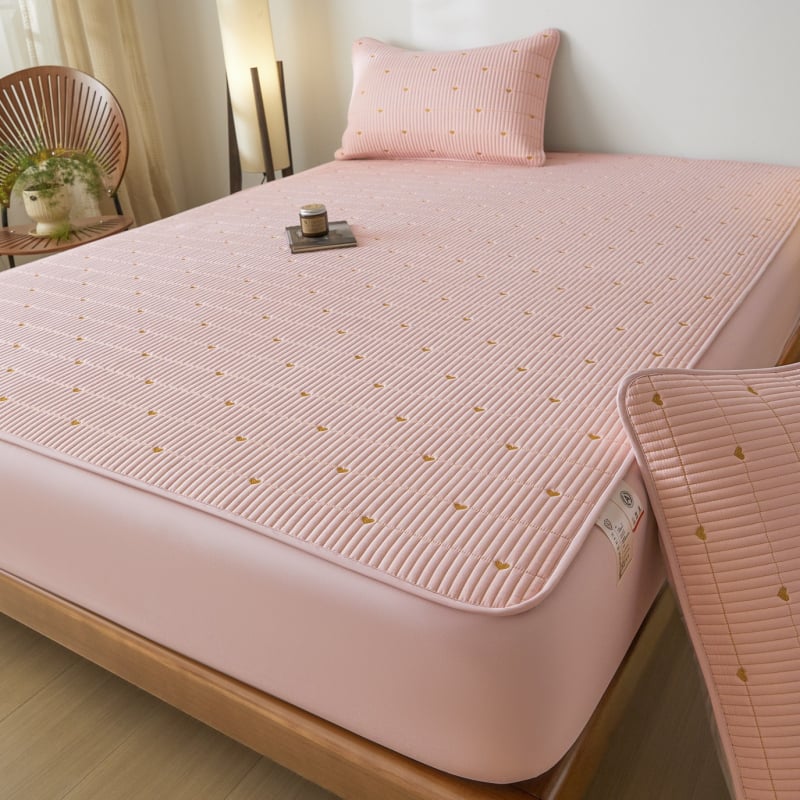Napinja plahta od sojinog vlakna, vodonepropusna; majčinska i dječja klasa; presvlačeni pamukasti quiltirani pokrivač kreveta; zaštita madraca; 100% pamuk