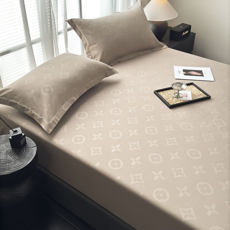 Pătură de pat din ice silk, cu țesătură Jacquard, imprimare și vopsire ecologice, de culoare uni.