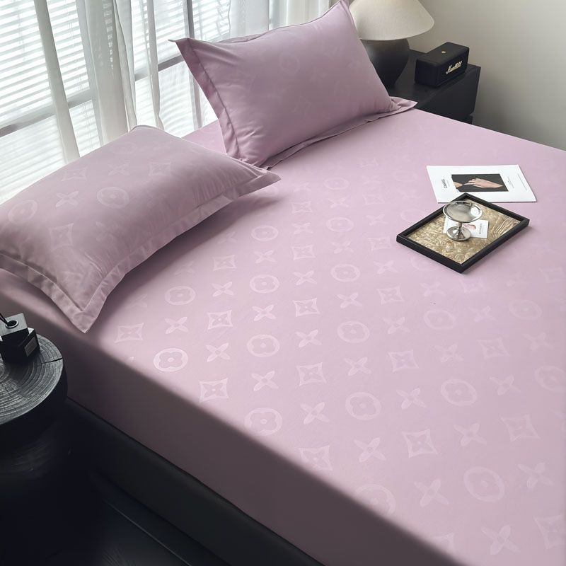 Pătură de pat din ice silk, cu țesătură Jacquard, imprimare și vopsire ecologice, de culoare uni.