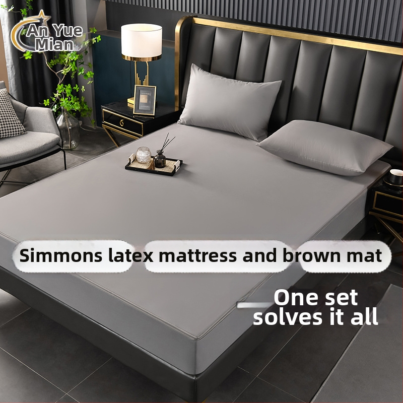 Protecție impermeabilă a saltelei, cu 6 fețe, quilted din poliester, vopsire reactiva