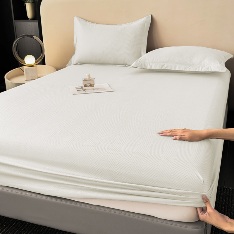 Navlaka za madrac s elastičnim rubom, trodjelni set, poliester, reaktivno bojanje