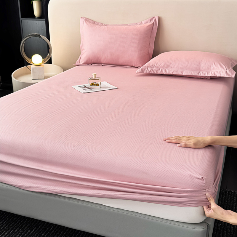 Navlaka za madrac s elastičnim rubom, trodjelni set, poliester, reaktivno bojanje