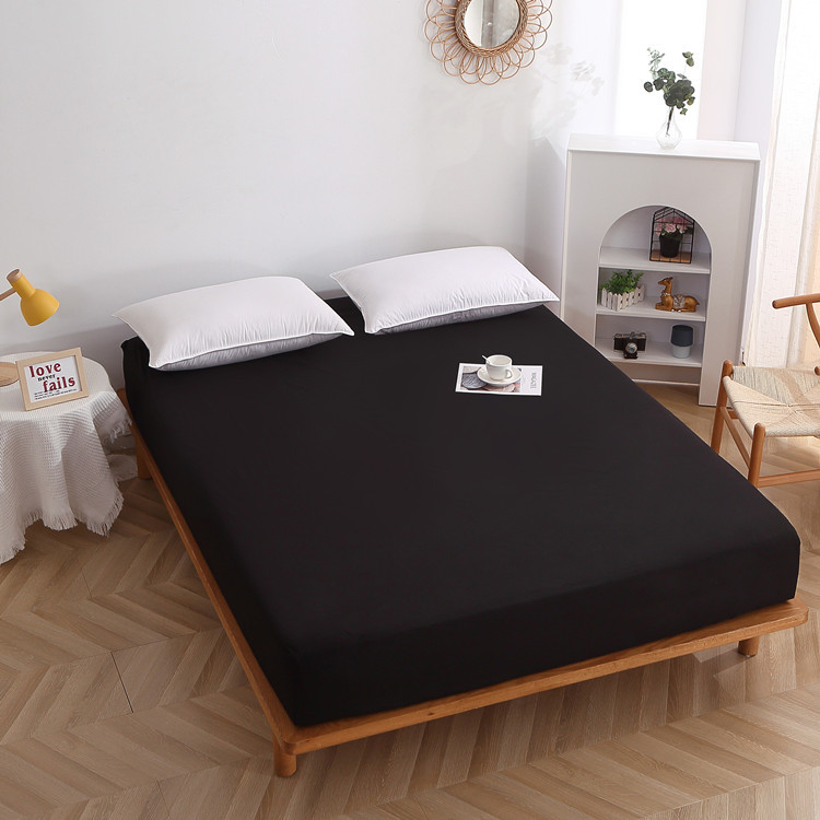 Bijeli elastični plašt za krevet s TPU, vodootporan, brušena površina, zaštita od procuravanja