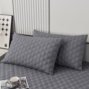 Husă de saltea cu fermoar, impermeabilă, cu umplutură din bumbac, material din fibre chimice, personalizabilă