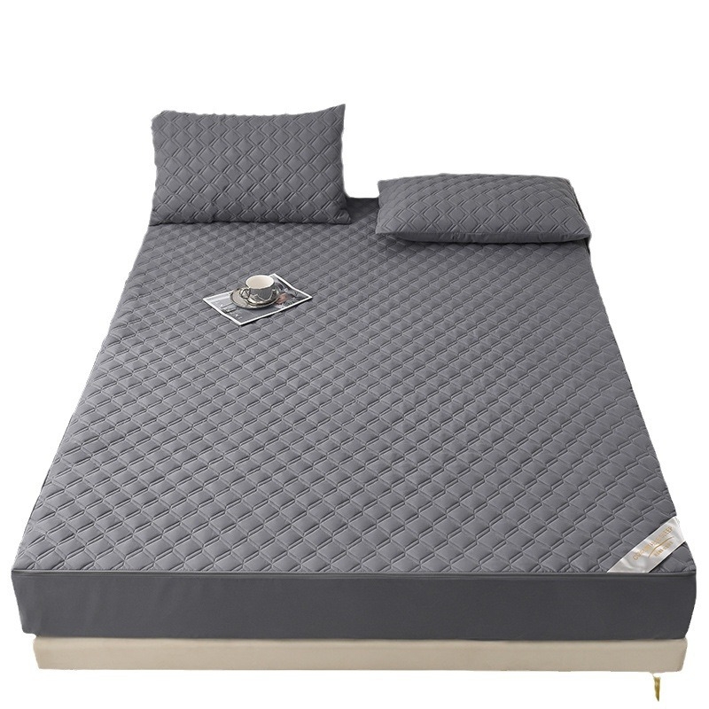 Husă de saltea cu fermoar, impermeabilă, cu umplutură din bumbac, material din fibre chimice, personalizabilă