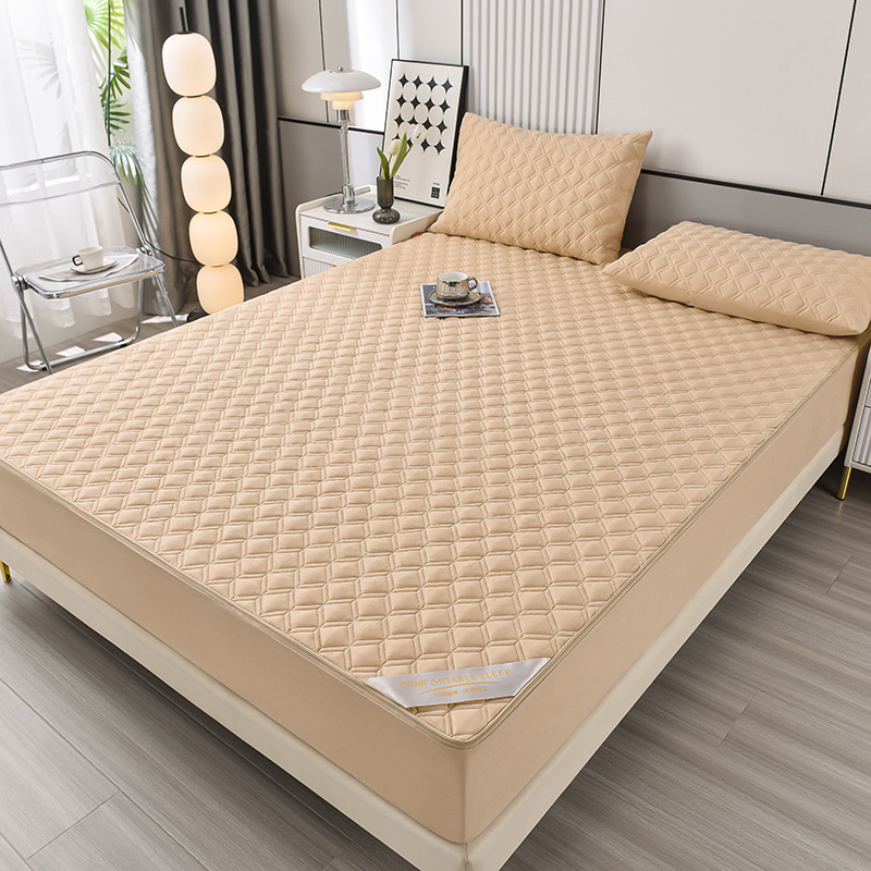 Husă de saltea cu fermoar, impermeabilă, cu umplutură din bumbac, material din fibre chimice, personalizabilă