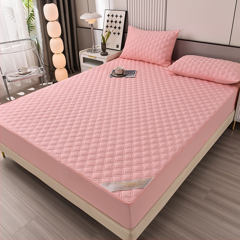 Husă de saltea cu fermoar, impermeabilă, cu umplutură din bumbac, material din fibre chimice, personalizabilă