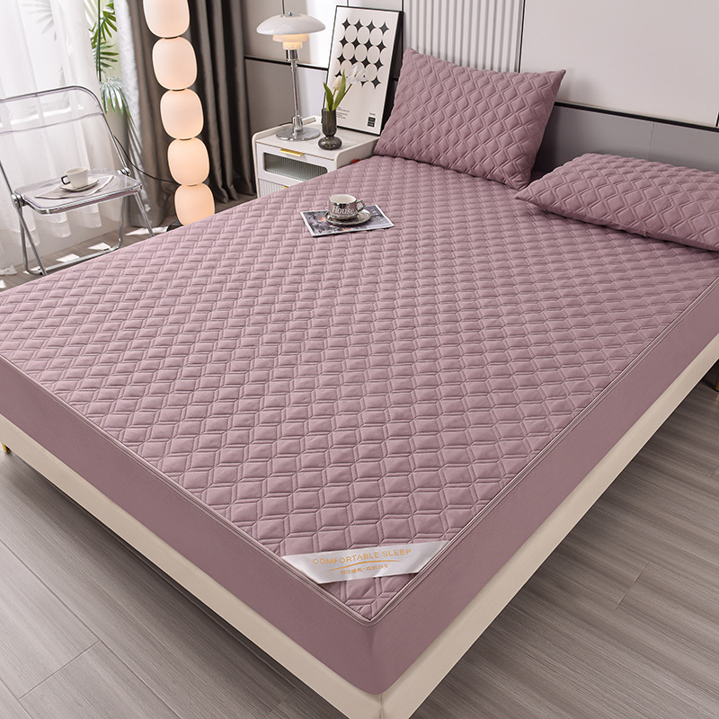 Husă de saltea cu fermoar, impermeabilă, cu umplutură din bumbac, material din fibre chimice, personalizabilă