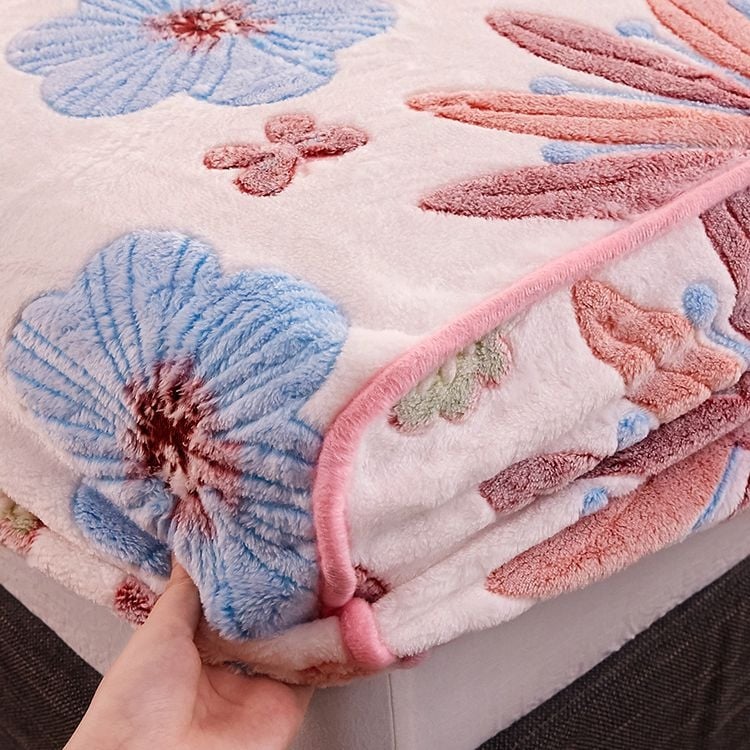 Debeli topli fleec pokrivač za krevet, zimski coral fleece pokrivač, zaštita madraca od flanele, set kreveta od mliječnog velura