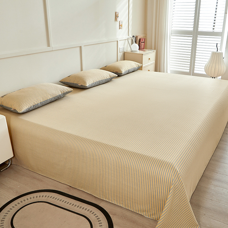 No 100% kokvilnas 3-dielu gultasveļas komplekts, antibakteriāls un visu sezonu izmantošanai, reaktīvā krāsošana, auduma blīvums 133x72