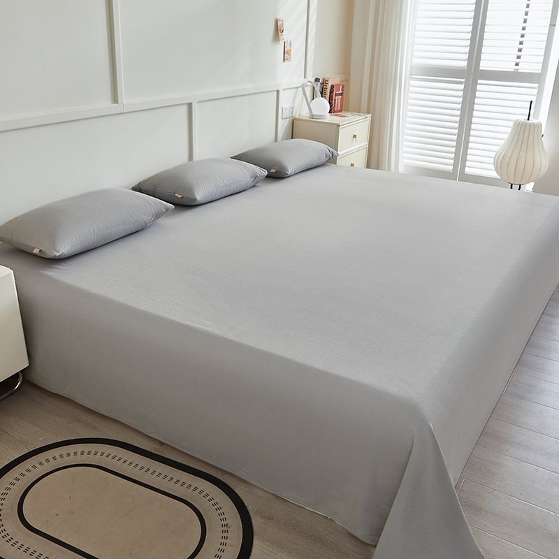 No 100% kokvilnas 3-dielu gultasveļas komplekts, antibakteriāls un visu sezonu izmantošanai, reaktīvā krāsošana, auduma blīvums 133x72