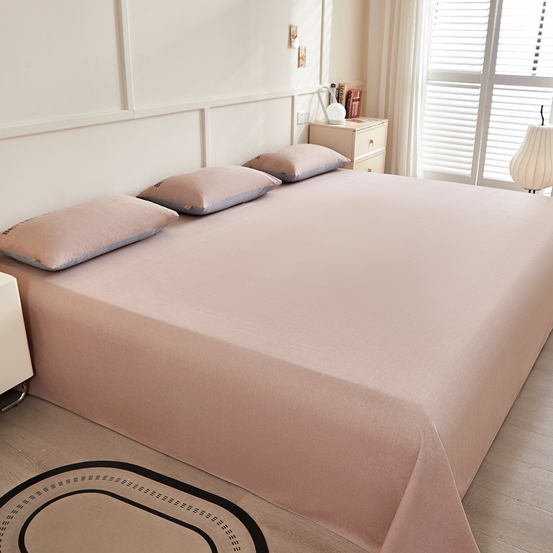 No 100% kokvilnas 3-dielu gultasveļas komplekts, antibakteriāls un visu sezonu izmantošanai, reaktīvā krāsošana, auduma blīvums 133x72