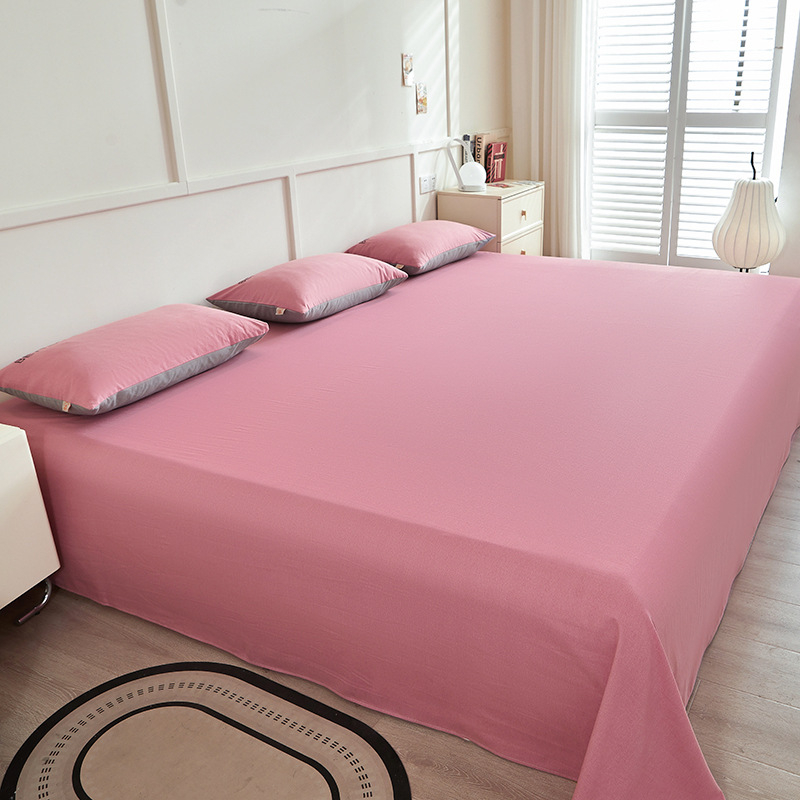 No 100% kokvilnas 3-dielu gultasveļas komplekts, antibakteriāls un visu sezonu izmantošanai, reaktīvā krāsošana, auduma blīvums 133x72