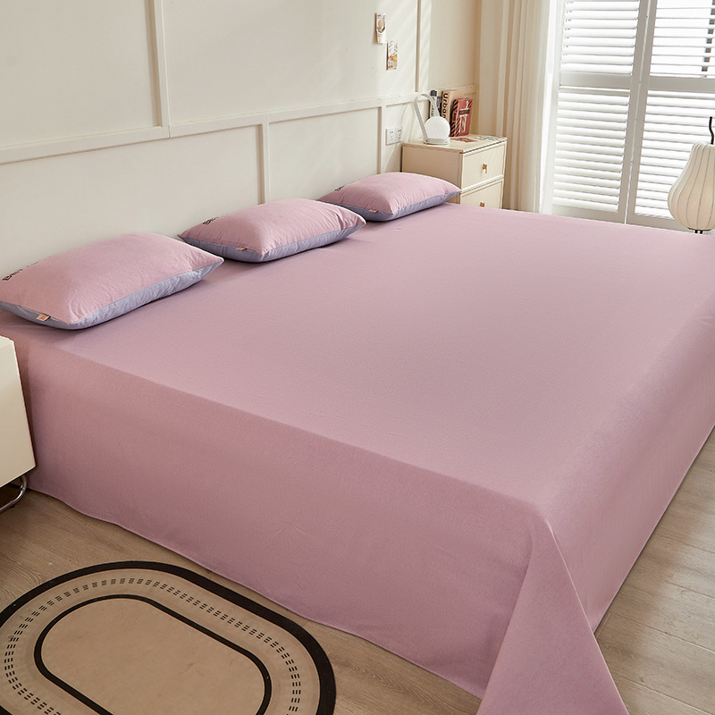 No 100% kokvilnas 3-dielu gultasveļas komplekts, antibakteriāls un visu sezonu izmantošanai, reaktīvā krāsošana, auduma blīvums 133x72