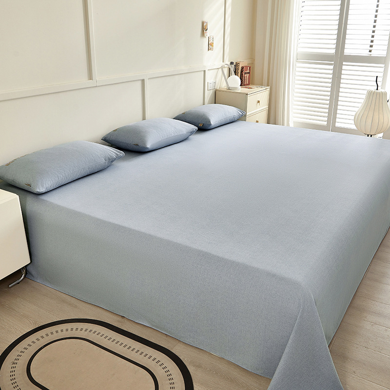 No 100% kokvilnas 3-dielu gultasveļas komplekts, antibakteriāls un visu sezonu izmantošanai, reaktīvā krāsošana, auduma blīvums 133x72