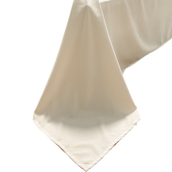 Bijeli četverodijelni set posteljine s plahtom na gumicu, moderni minimalistički stil